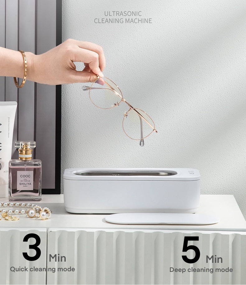 Ultrasonic Cleaner (350ml) 47KHz Portable Professional Ultrasonic Cleaner Machine for Cleaning,Eyeglass, Watches,Dentures,Ring